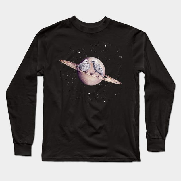 Space Sparrows Long Sleeve T-Shirt by jamesormiston